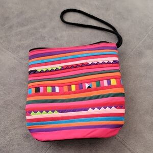 Colorful Striped Women's Bag